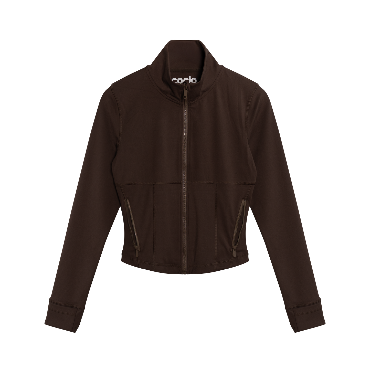 Cloud Track Top In Mocha