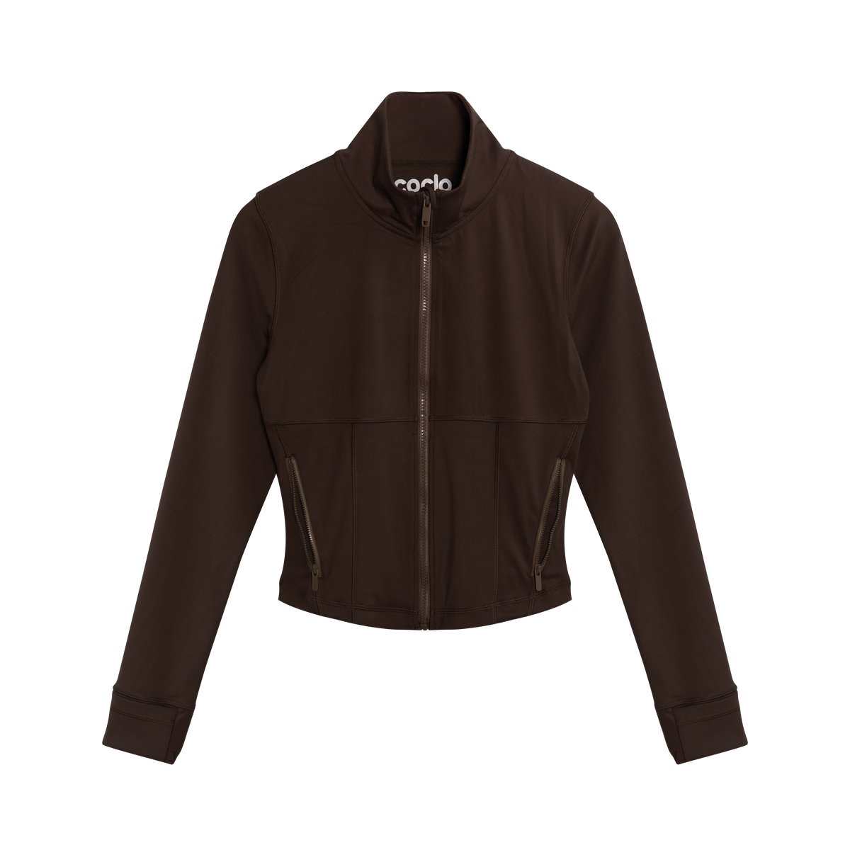 Cloud Track Top In Mocha