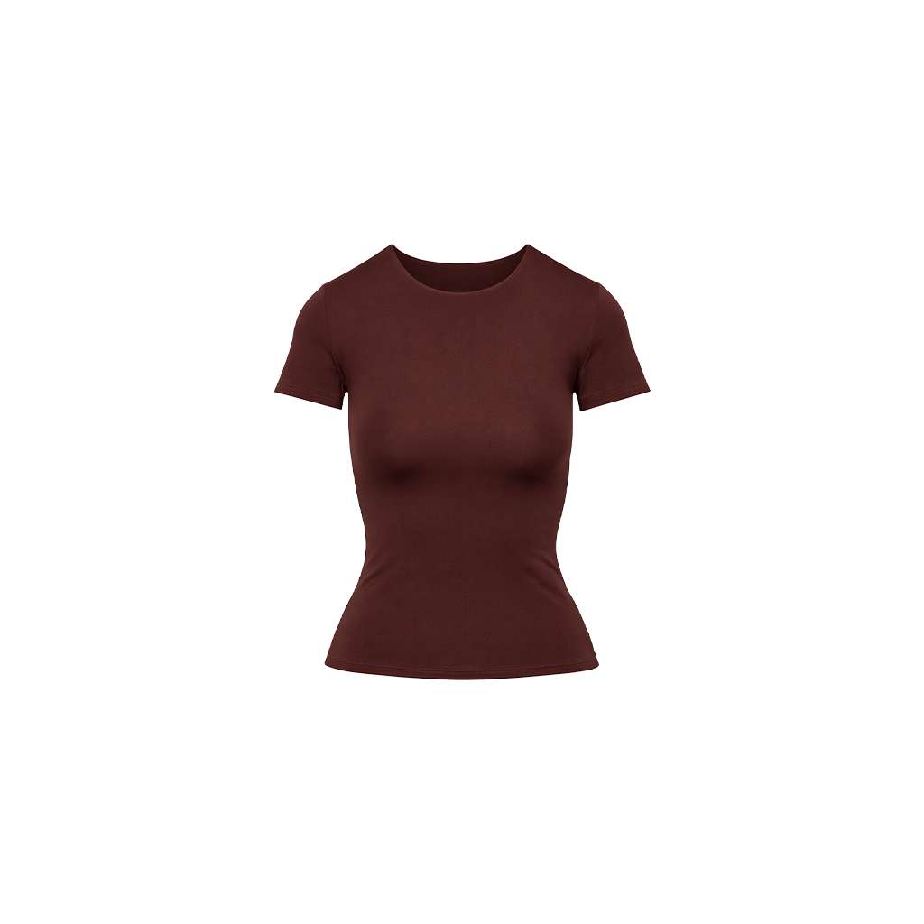 Cloud Fitted T In Mocha